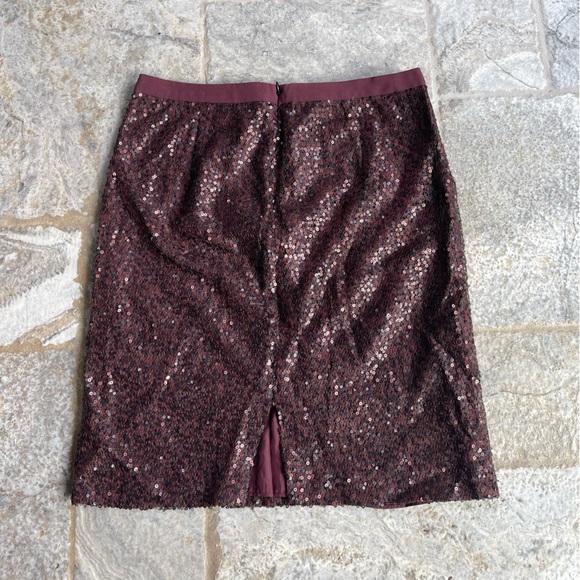 J. Crew Purple Sequin Midi Skirt Size 4 - Picture 2 of 3